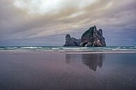New Zealand Tasman sea shore